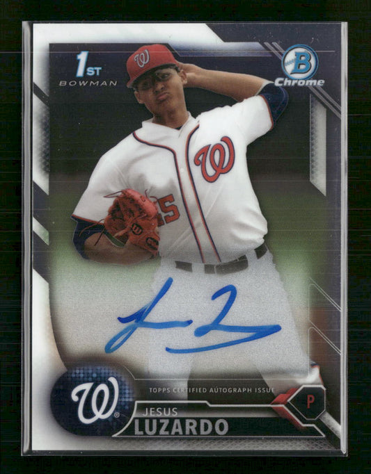 Jesus Luzardo 2016 #CDA-JLU Bowman Draft  Auto