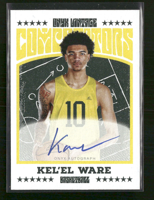 Kel'el Ware 2022 ONYX Authenticated Auto  #CAKW
