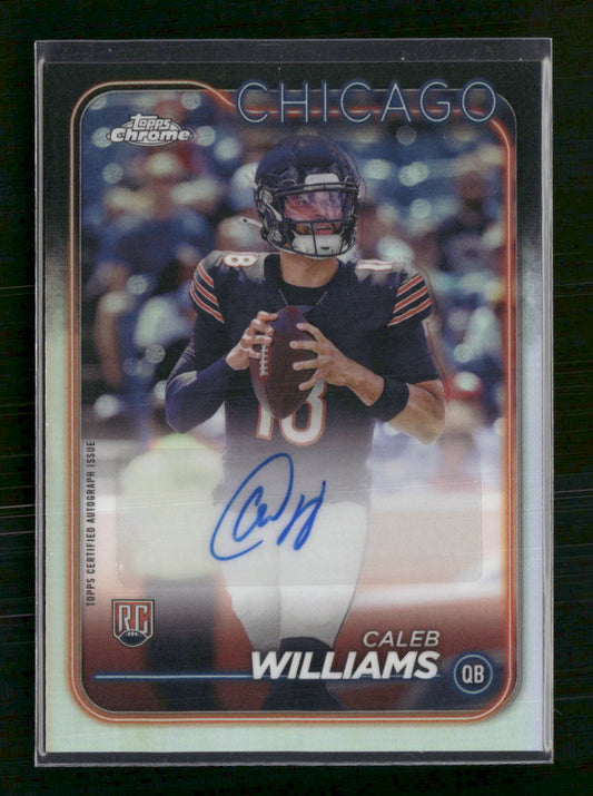 2024 Topps Chrome Rookie Autographs Caleb Williams Auto #RA-CWI