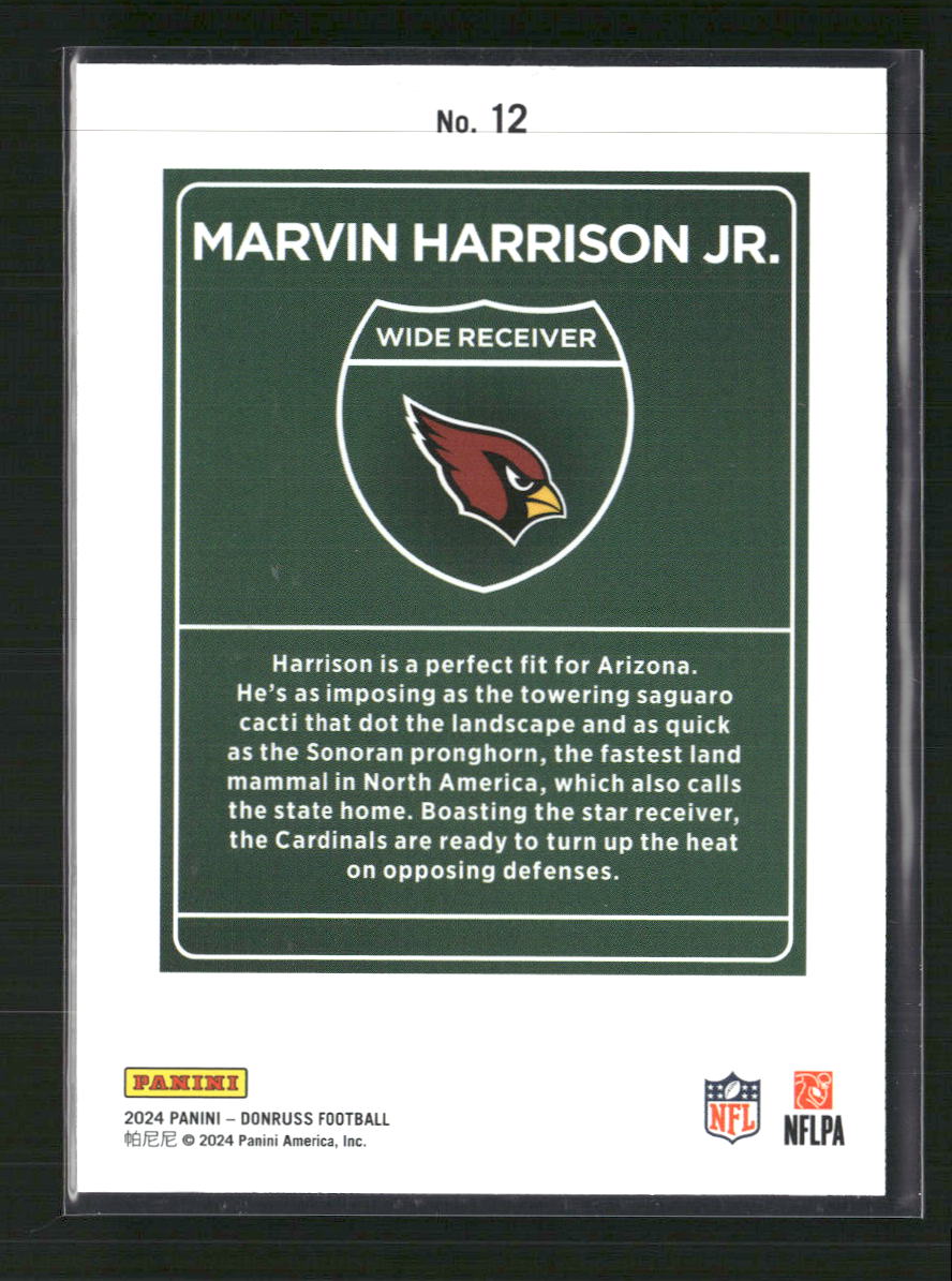 2024 Donruss Downtown Marvin Harrison Jr. #12