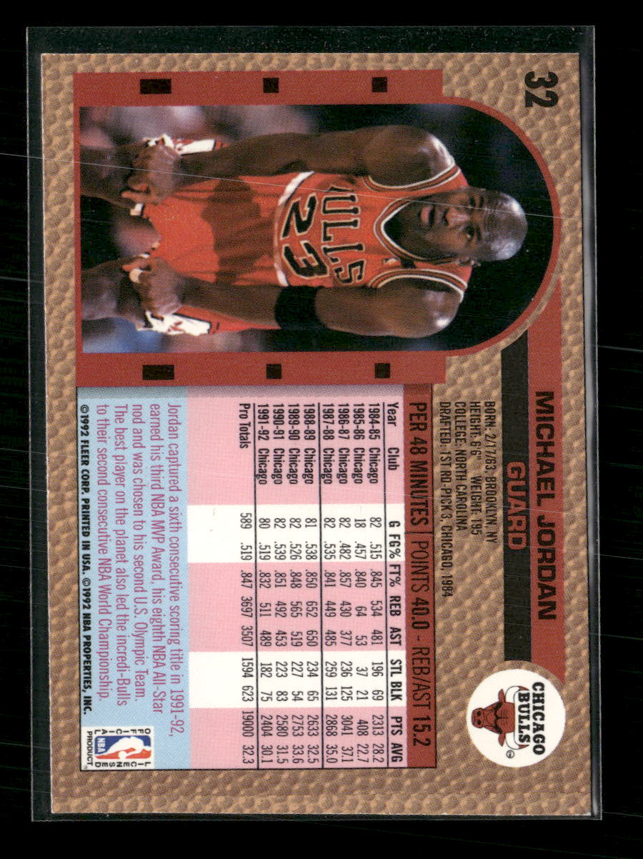 1992-93 Fleer Michael Jordan #32