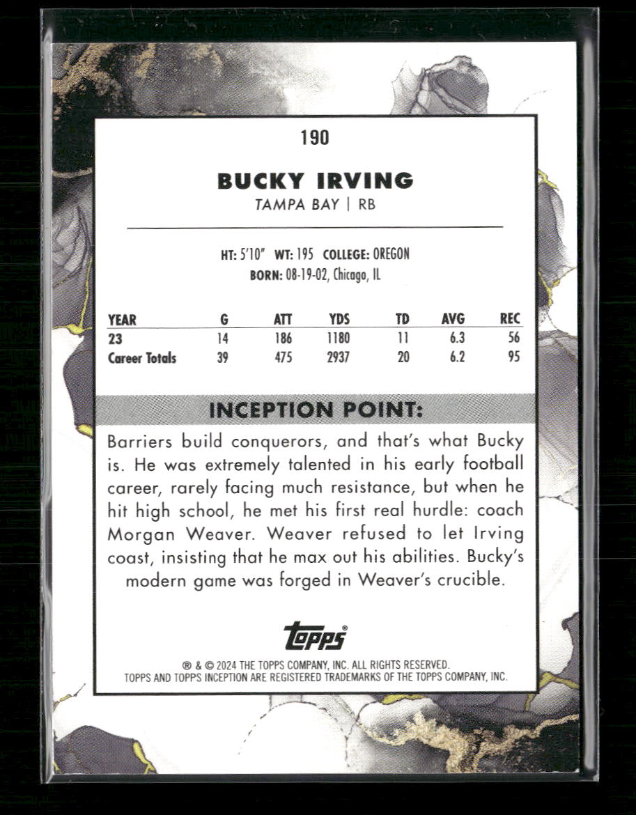 2024 Topps Inception Orange Bucky Irving Rookie #/50 #190