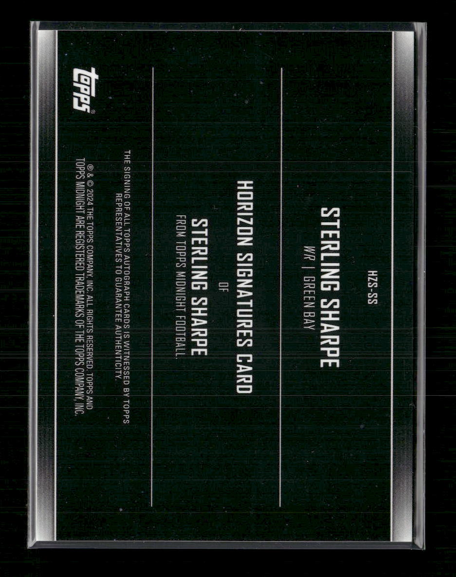 Sterling Sharpe 2024 #HZS-SS Topps Midnight Horizon Signatures Gold #/5