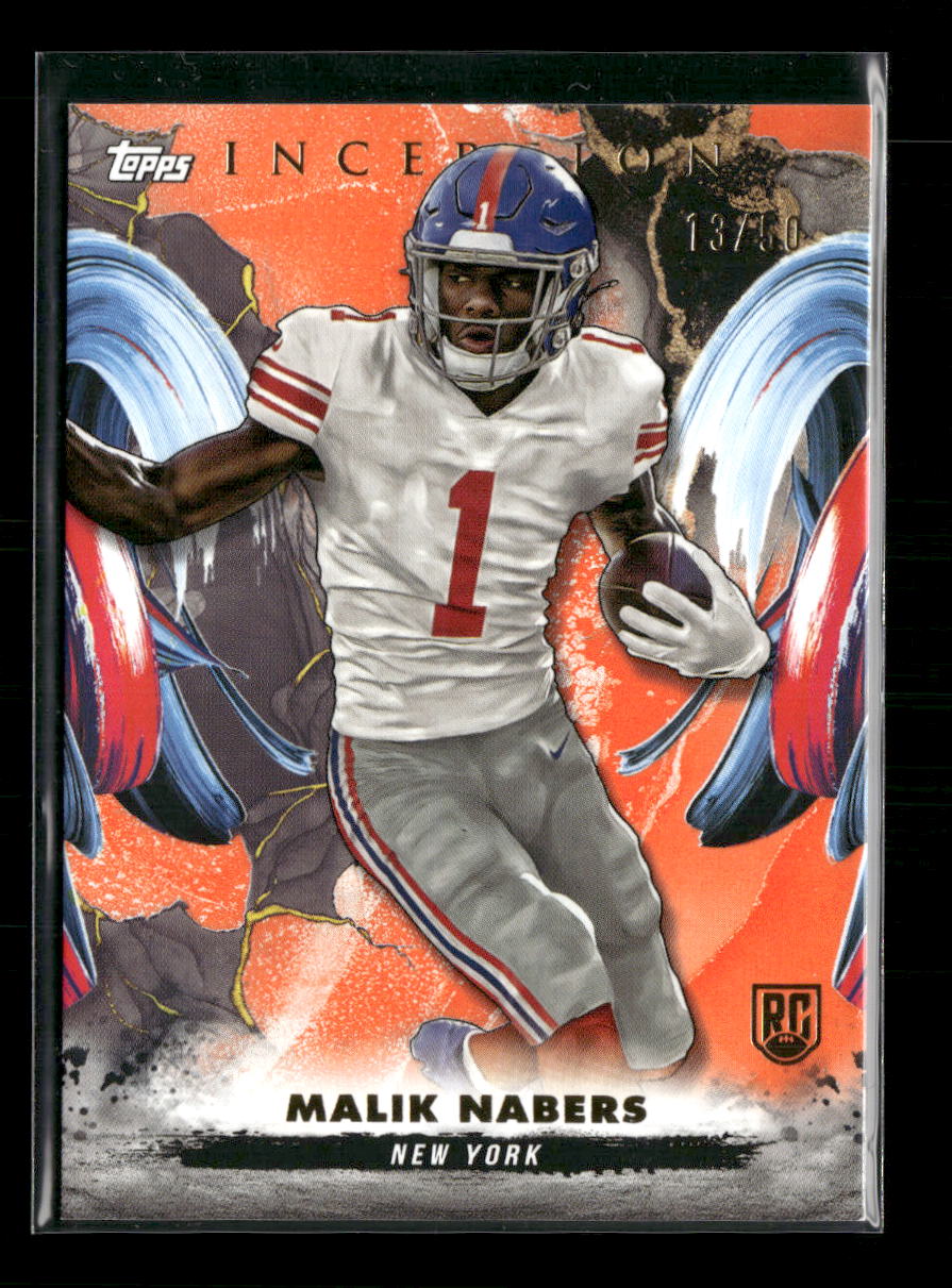 Malik Nabers  2024 #170 Topps Inception Orange Rookie #/50