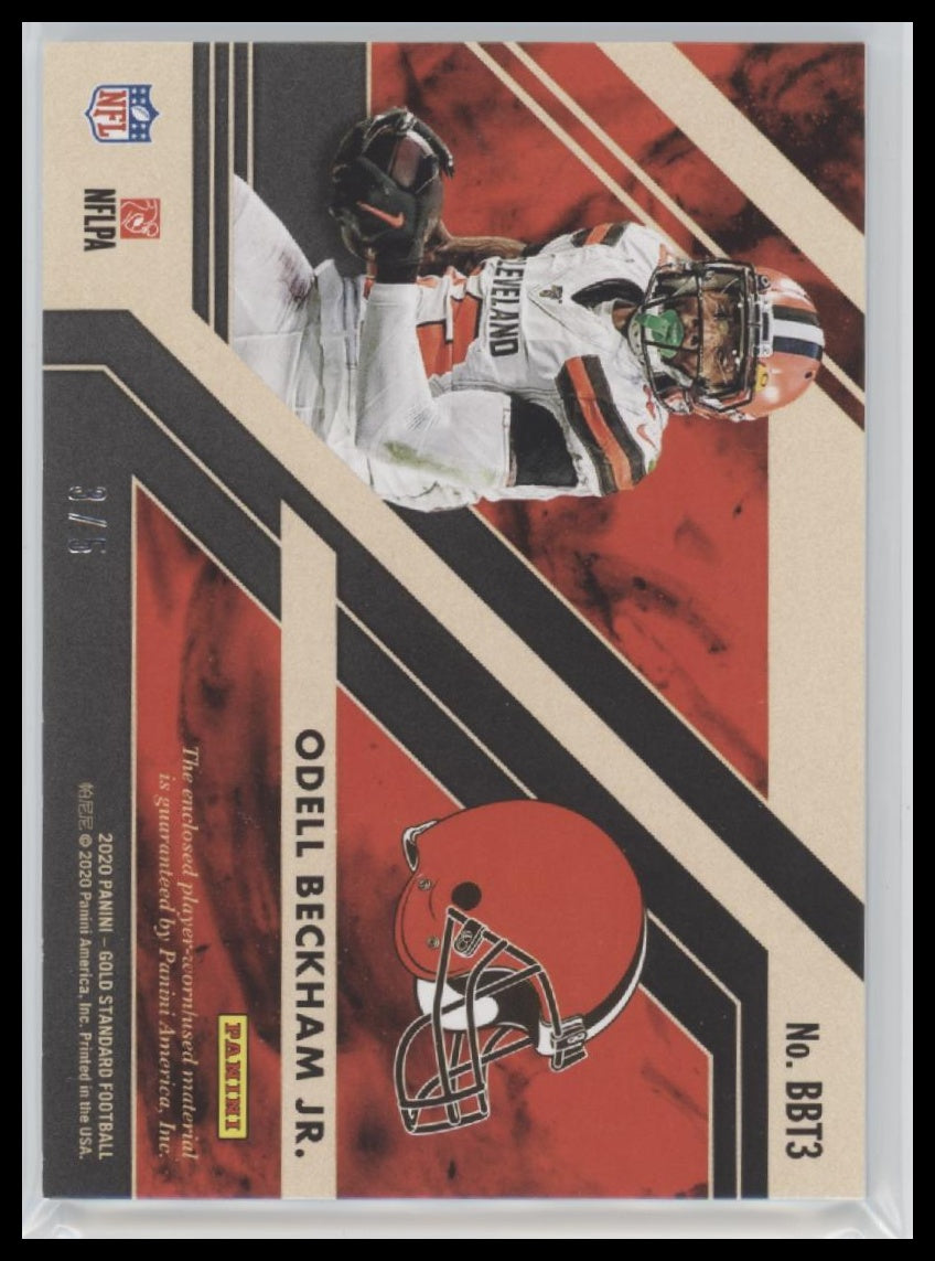 Odell Beckham Jr. 2020 #BBT3 Panini Gold Standard Bullion Brand Patch #/5