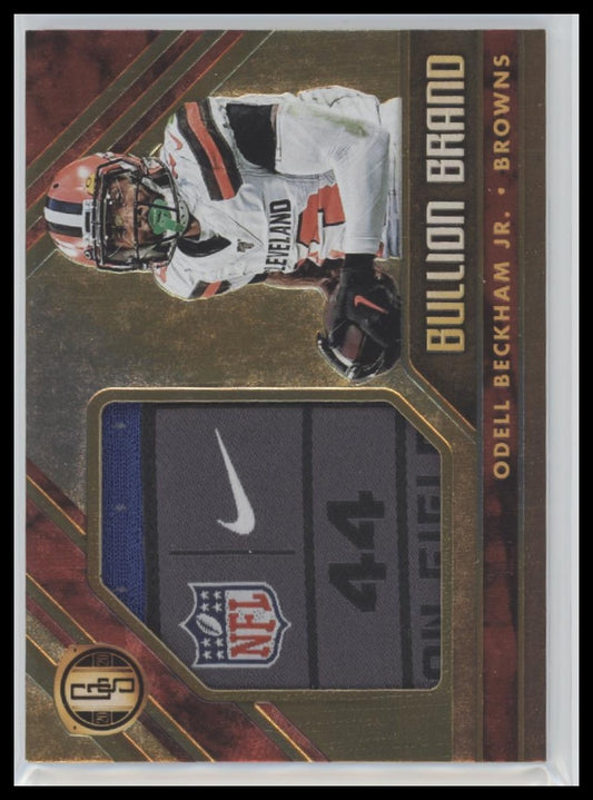 Odell Beckham Jr. 2020 #BBT3 Panini Gold Standard Bullion Brand Patch #/5