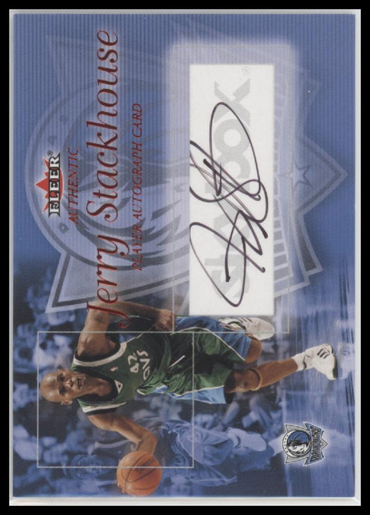 Jerry Stackhouse Fleer Authentic Auto #/100
