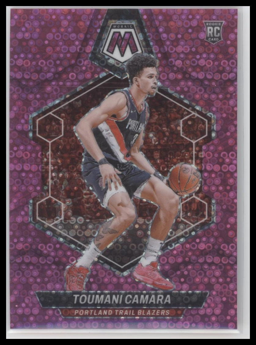 Toumani Camara 2023-24 #249 Panini Mosaic Fast Break Pink Rookie #/20