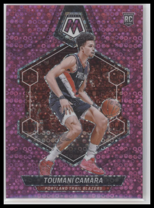 Toumani Camara 2023-24 #249 Panini Mosaic Fast Break Pink Rookie #/20