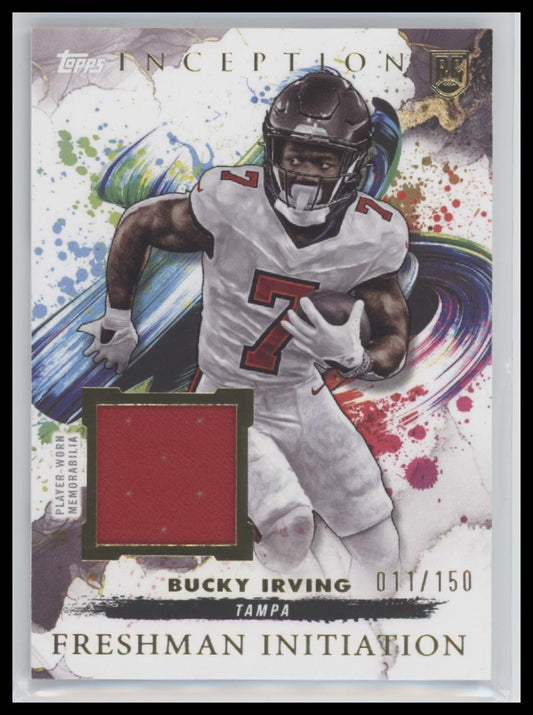 Bucky Irving 2024 #FI-1 Topps Inception Freshman Initiation Patch #/150 #FI-1