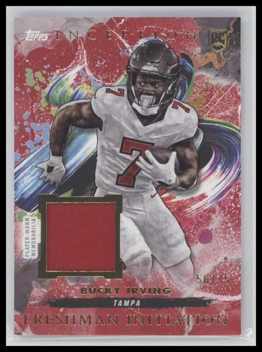 Bucky Irving 2024 #FI-1 Topps Inception Freshman Initiation Red #/75