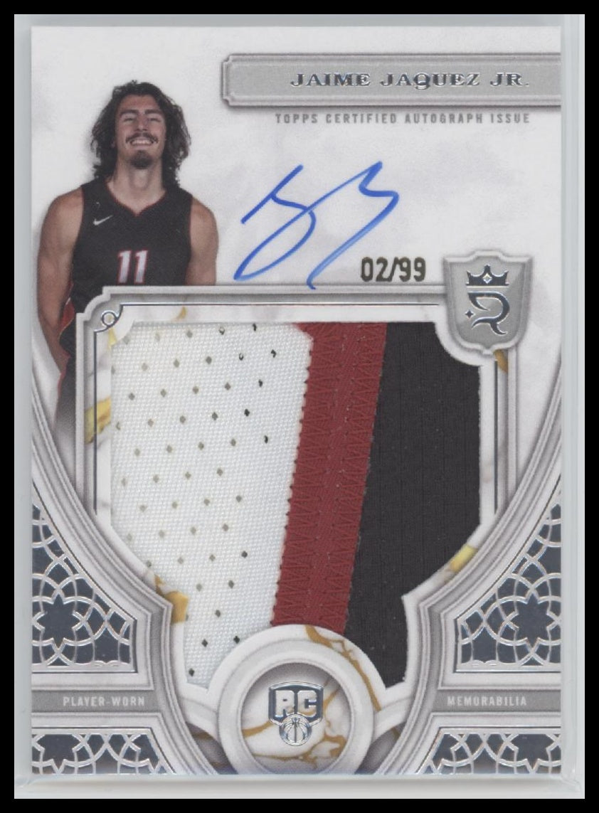 2023/24 Topps Royalty Rookie Patch Auto #/99 Jaime Jaquez Jr. #118