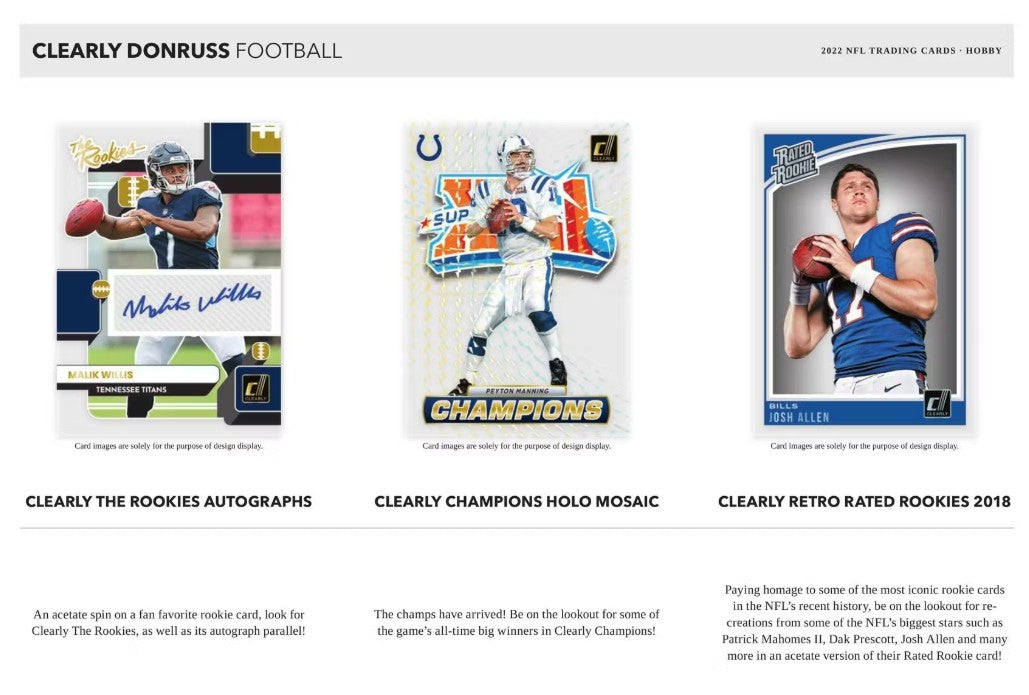 Caja de pasatiempos de fútbol Panini Clearly Donruss 2022