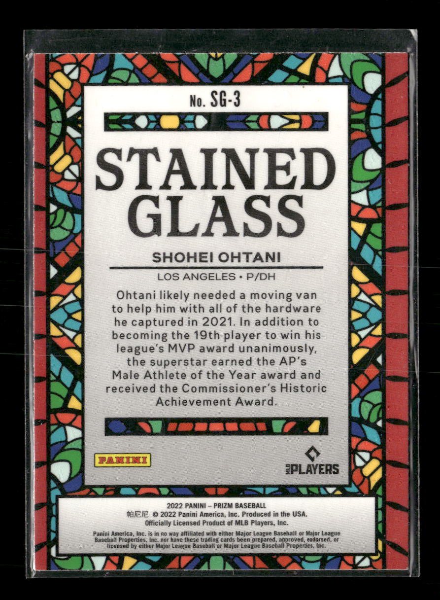 2022 Panini Prizm Stained Glass Shohei Ohtani #SG-3