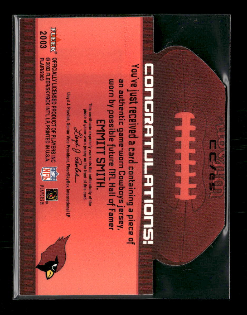 2003 Flair Canton Calling Emmitt Smith #CC/ES