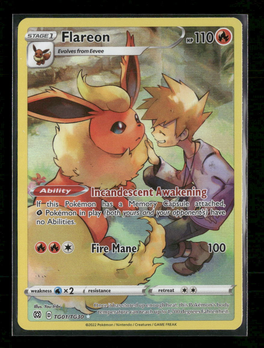 pokemon tcg brilliant stars tg01 tg30 flareon card Pokemon TCG Paldean Fates Tech Sticker Collection Display Box Factory –  AllPokeTCG main image 1
