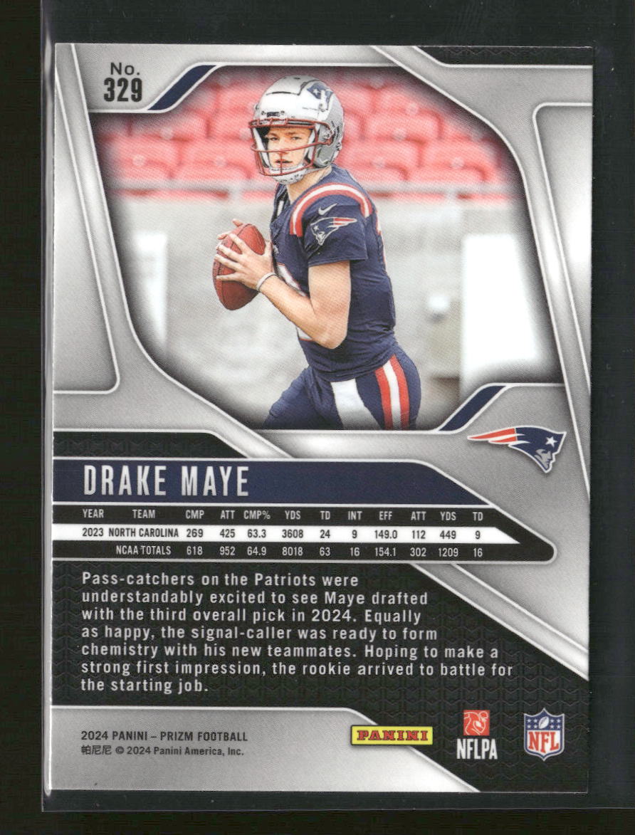 2024 Panini Prizm Drake Maye Rookie #329