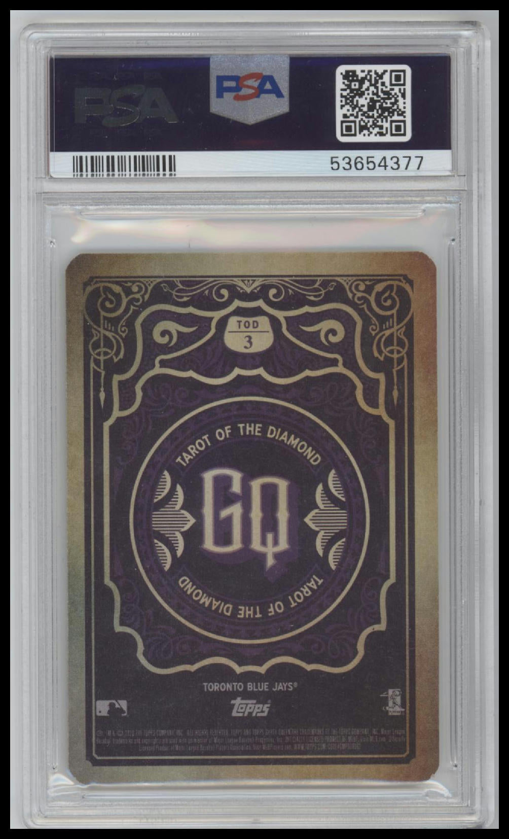 2020 Topps Gypsy Queen Tarot Of The Diamond Bo Bichette 10 PSA #3