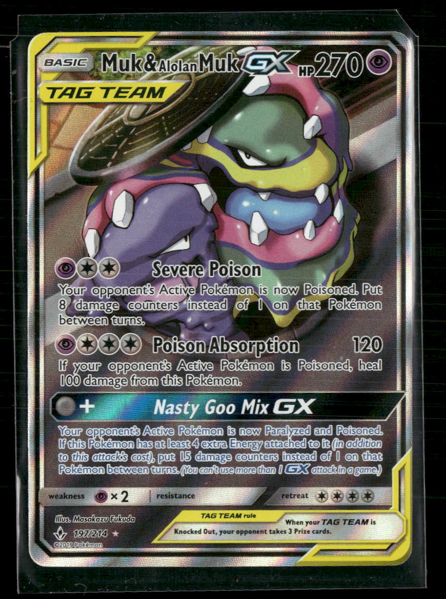 alolan muk gx pokemon card Alolan Muk-GX - 157/147 - Secret Rare