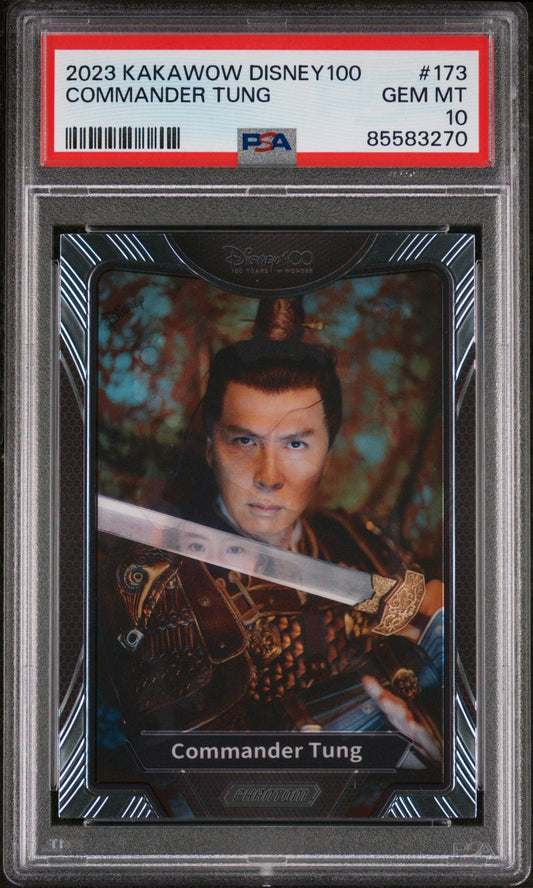 2023 KAKAWOW PHANTOM DISNEY 100 WONDROUS CHARACTER COMMANDER TUNG 173 PSA 10