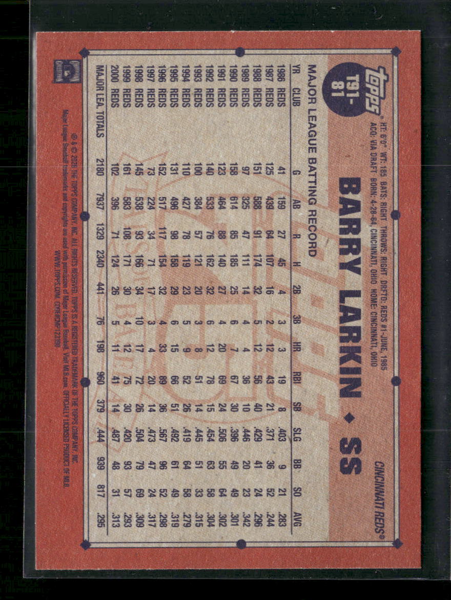 2026 Topps 1991 Topps Baseball 35th Anniversary (Series One) Barry Larkin