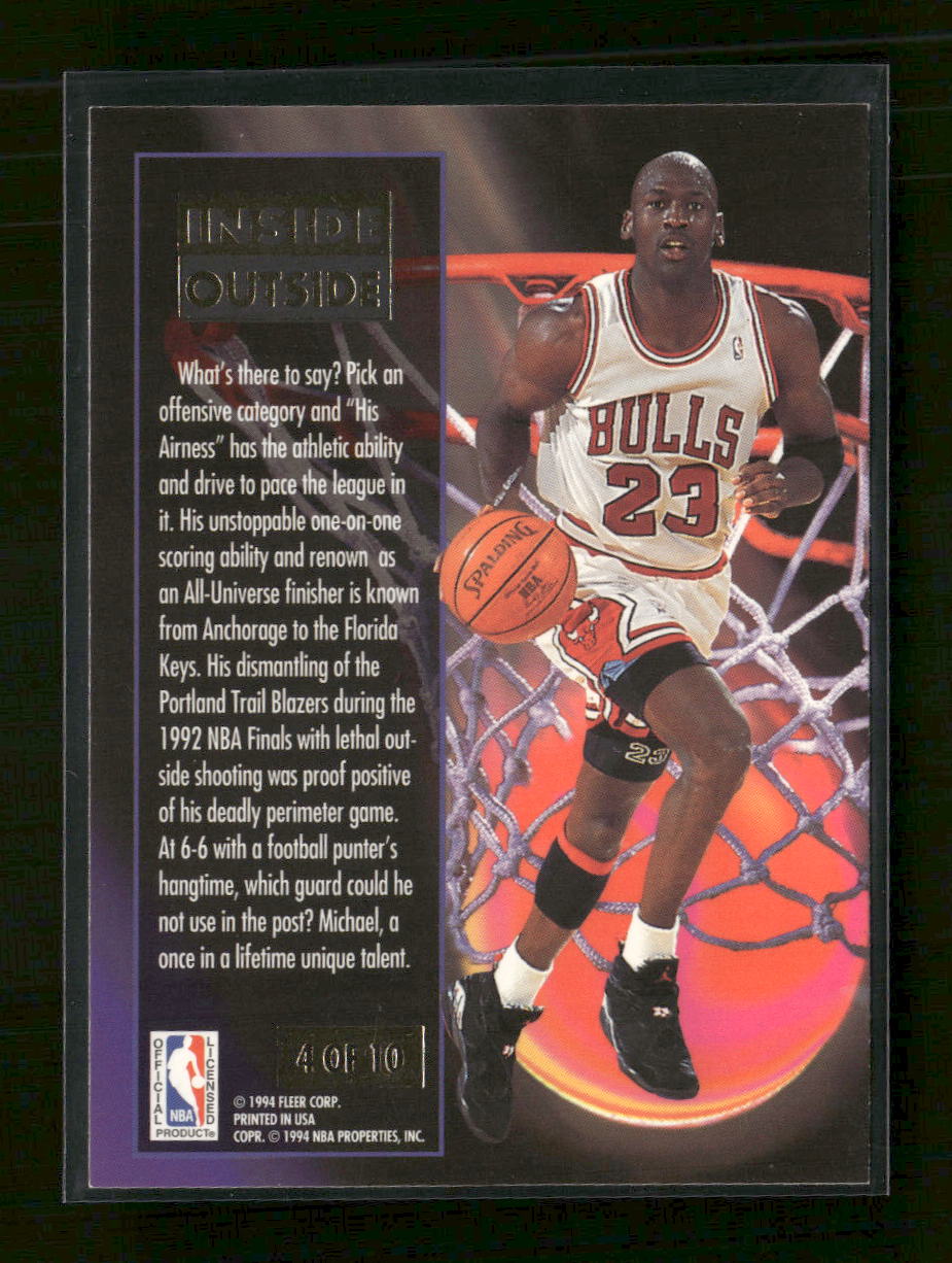 1993-94 Ultra Inside Outside Michael Jordan #4