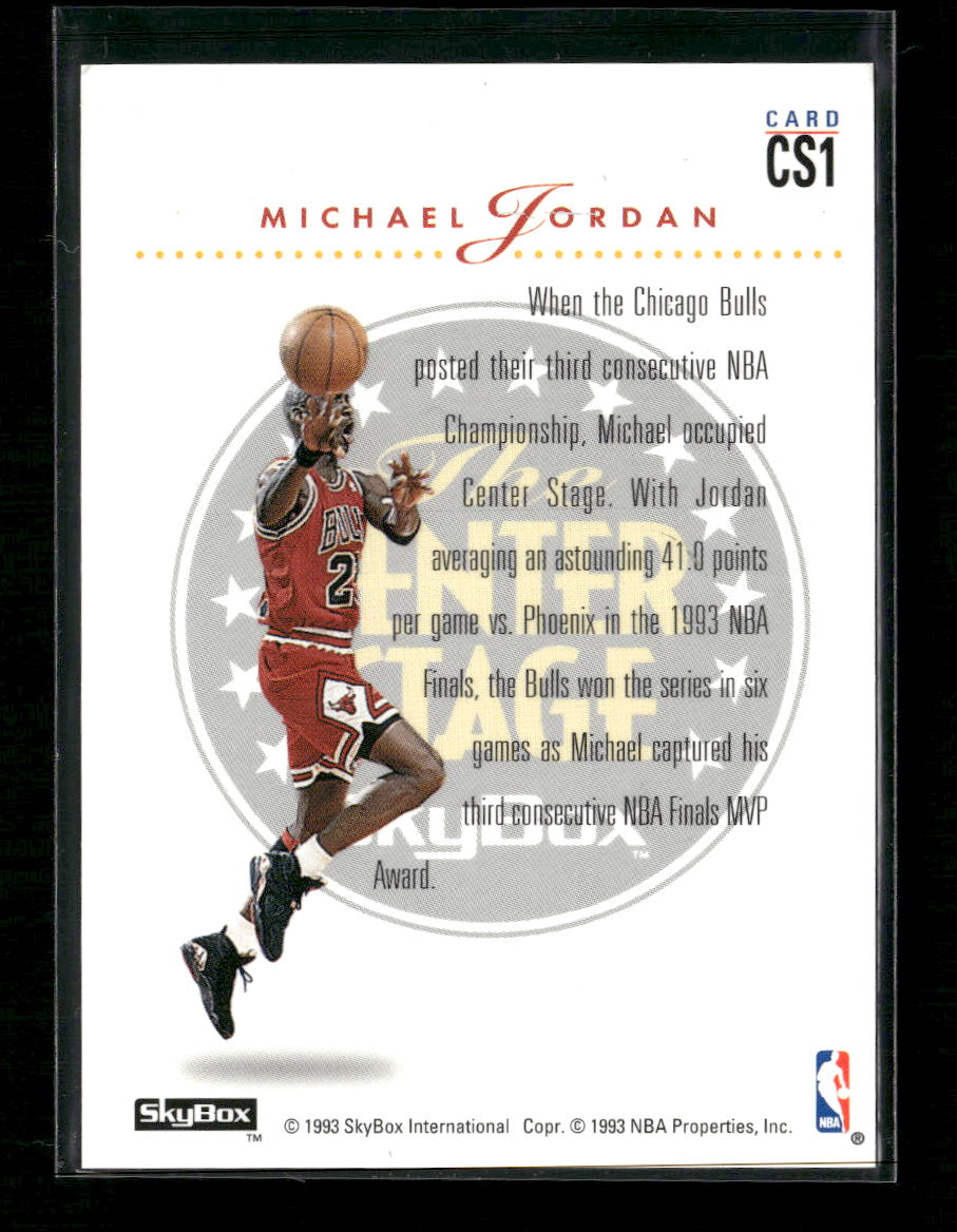 1993-94 SkyBox Premium Center Stage Michael Jordan #CS1