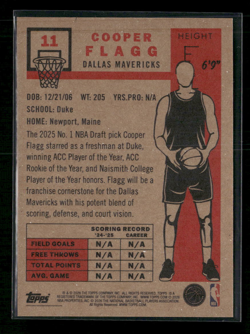2025-26 Topps Living Cooper Flagg #11