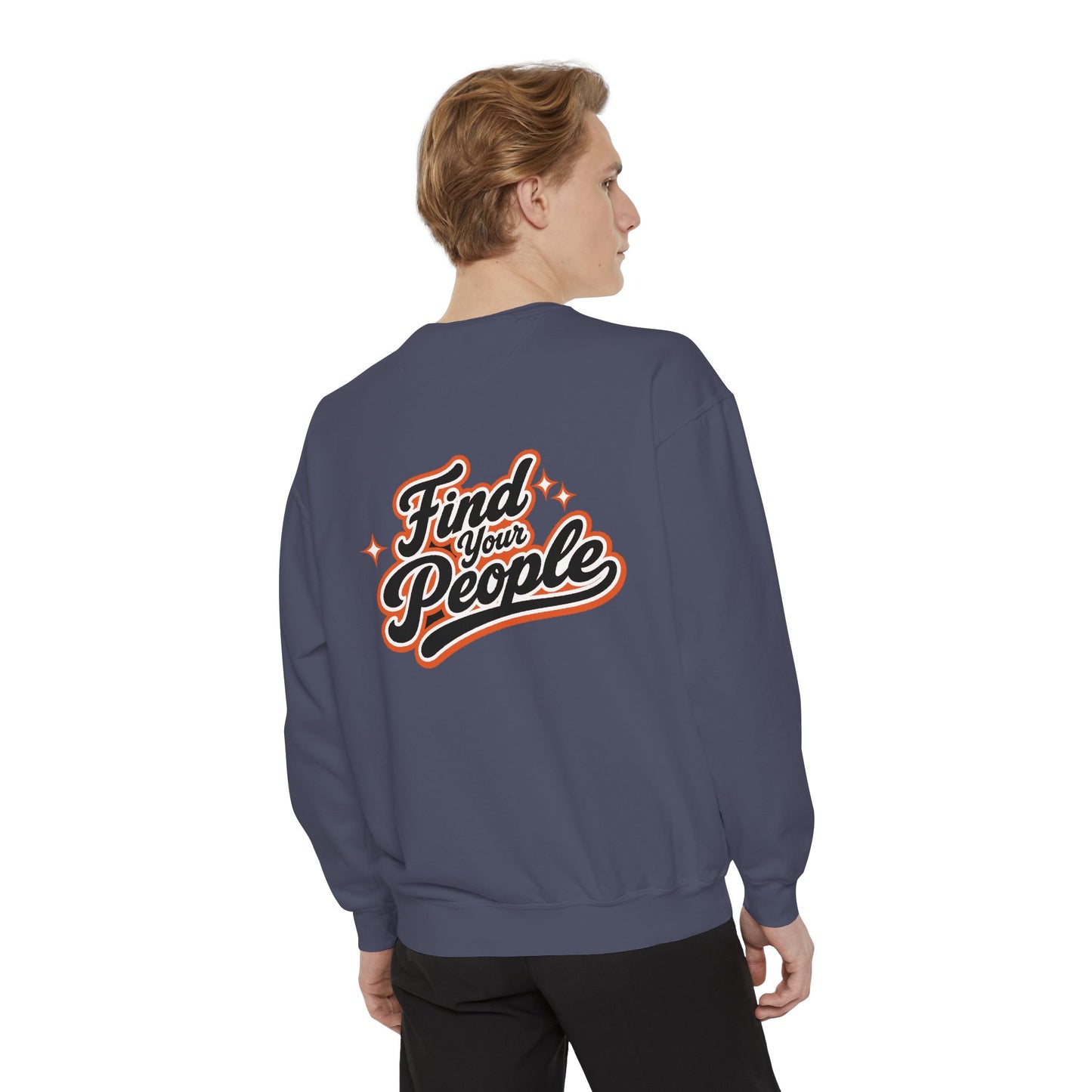 Find Your People Sweatshirt — ORB Trading Cards Retro Graphic Crewneck
