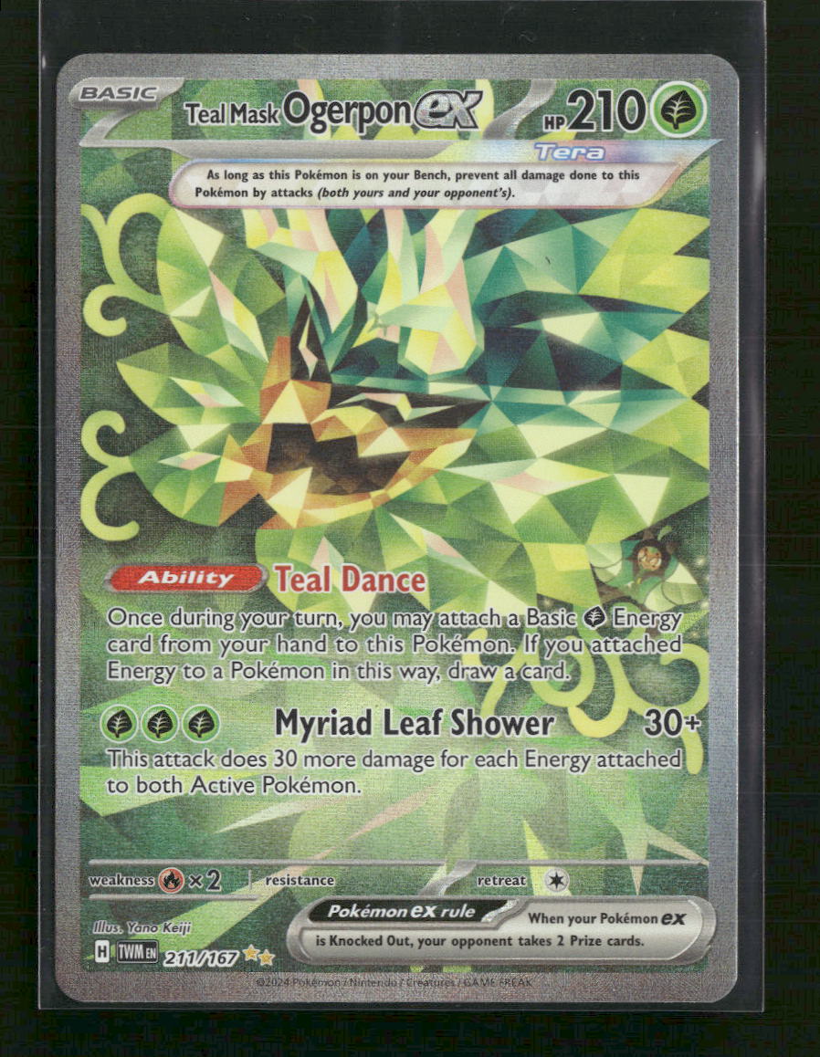 211 167 pokemon card SV06: Twilight Masquerade Teal Mask Ogerpon ex #211/167 – Orb Sports Cards  & Collectibles