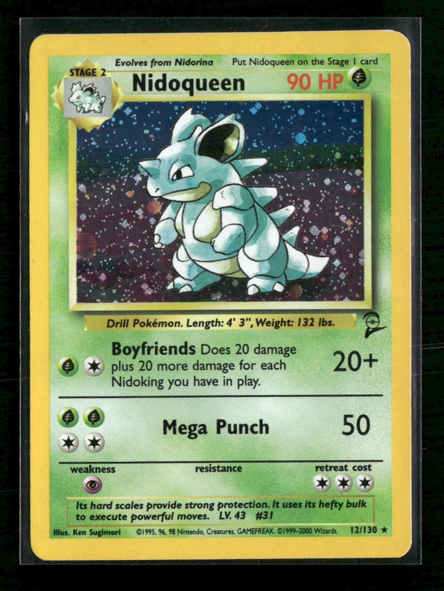 nidoqueen stage 2 pokemon card value Base Set 2 Nidoqueen #012/130 – Orb Sports Cards & Collectibles
