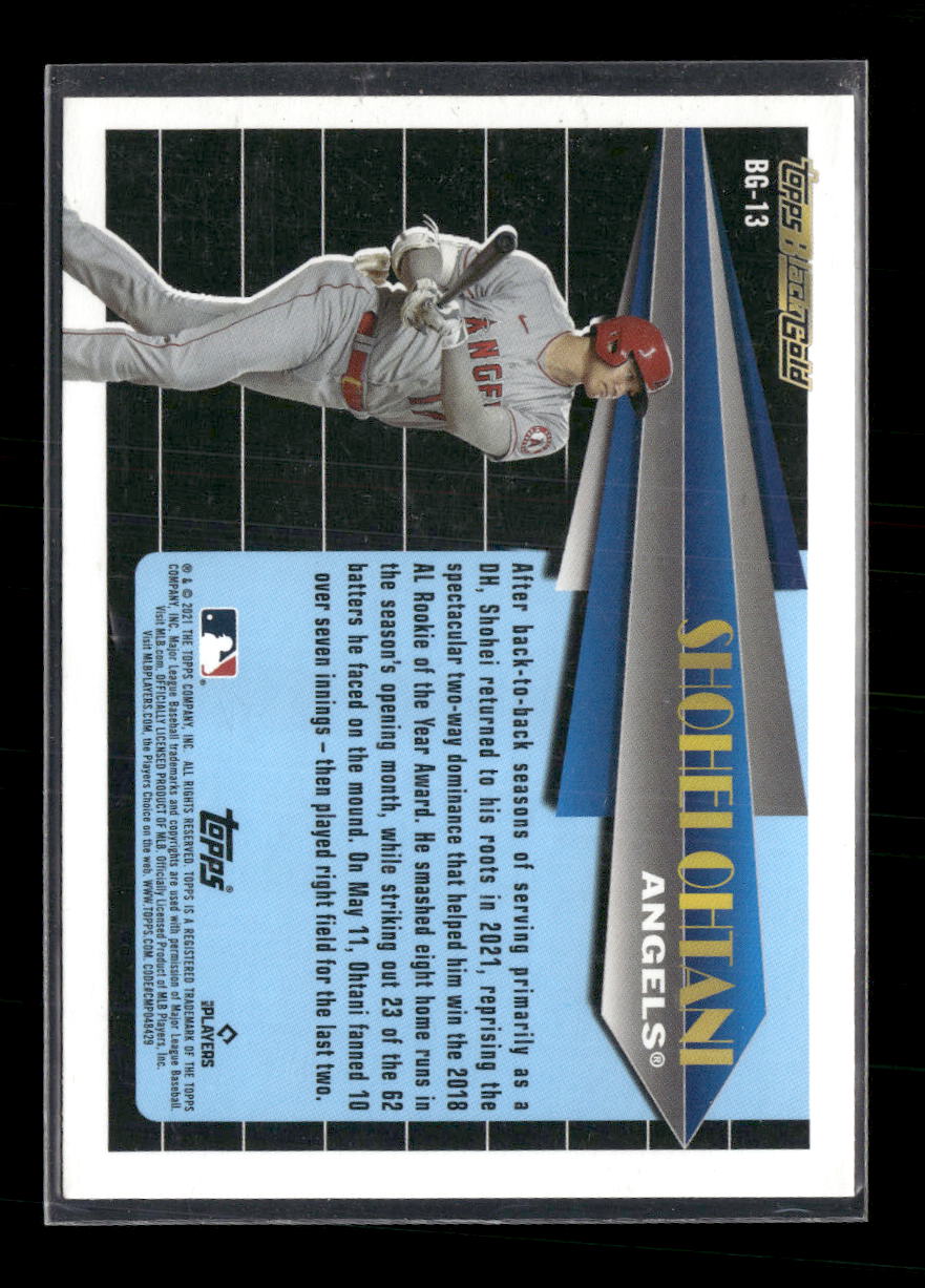2021 Topps Update Topps Black Gold Shohei Ohtani #BG-13