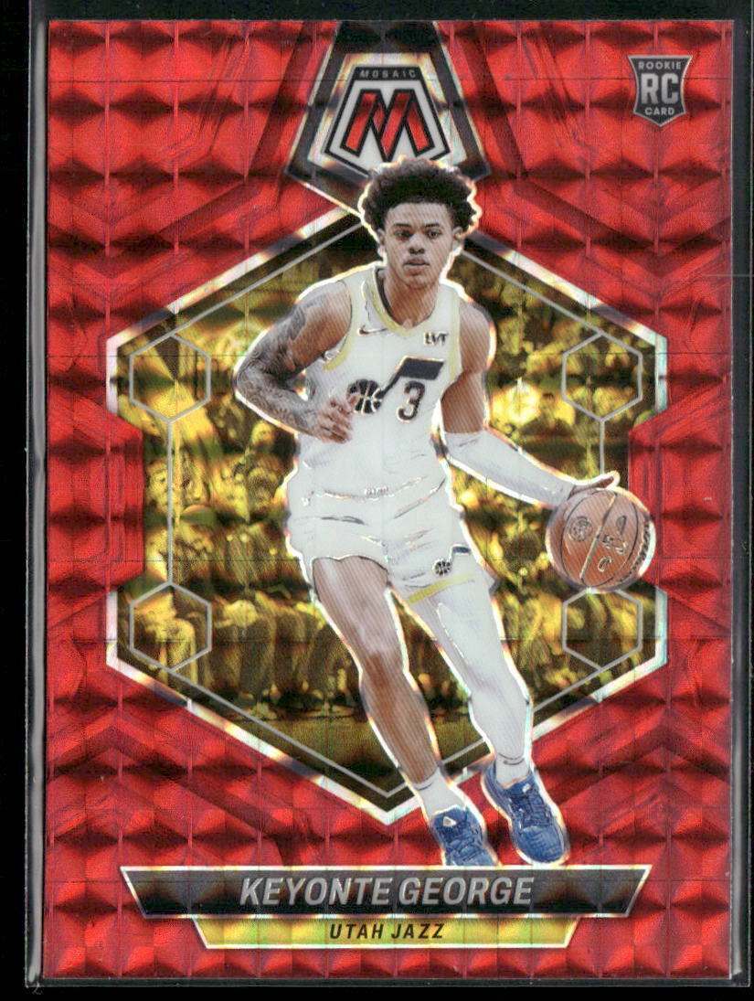 2023-24 Panini Mosaic #222 Keyonte George Red