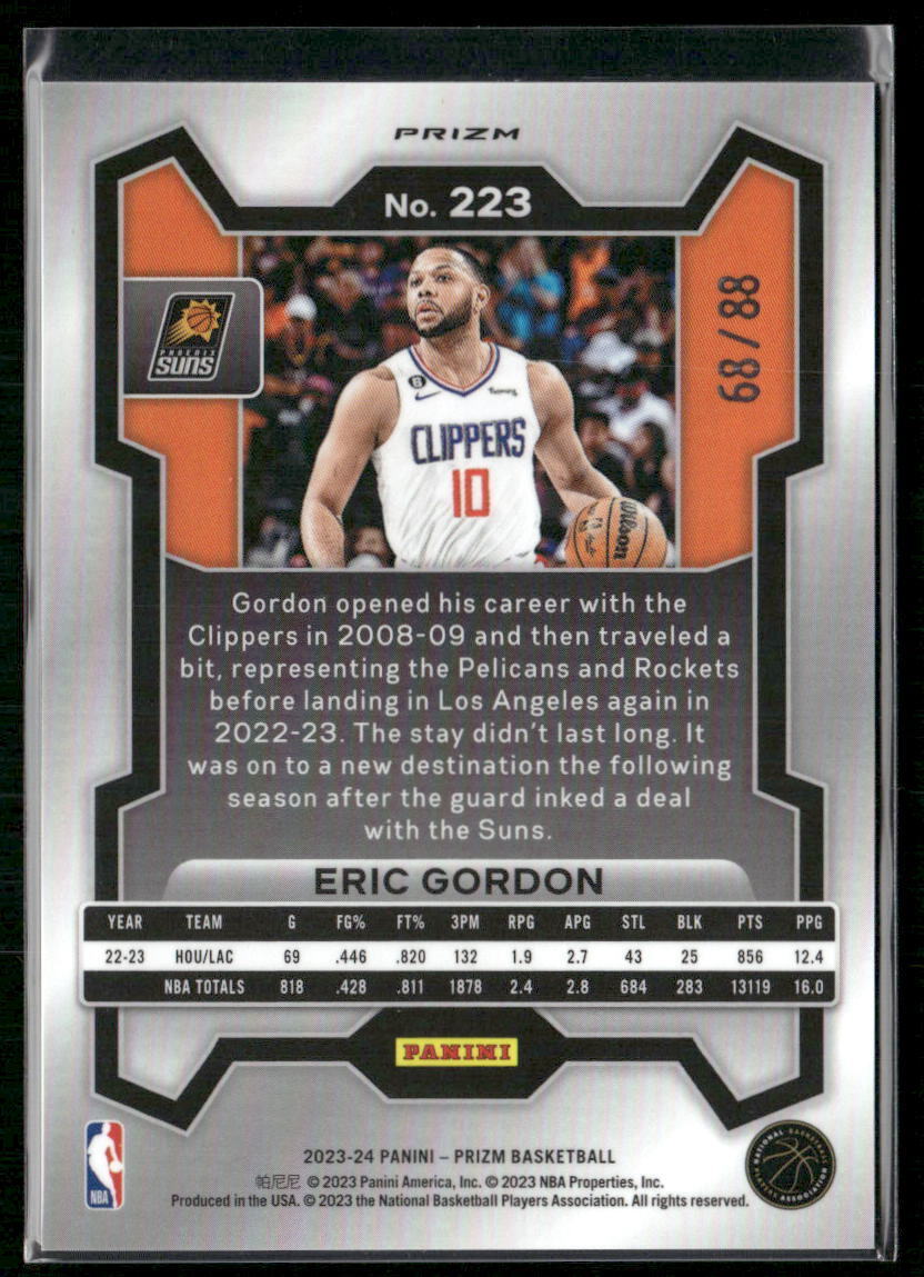 2023-24 Panini Prizm #223 Eric Gordon Prizms Multi Wave #/88