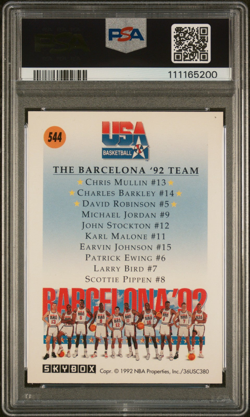 Team Usa 1 1991 Skybox #544 PSA 4