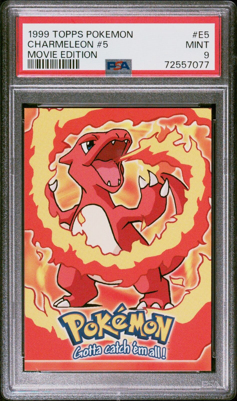 1999 Topps Pokemon The Movie Edt #E5 Charmeleon #5 Movie Edition PSA 9