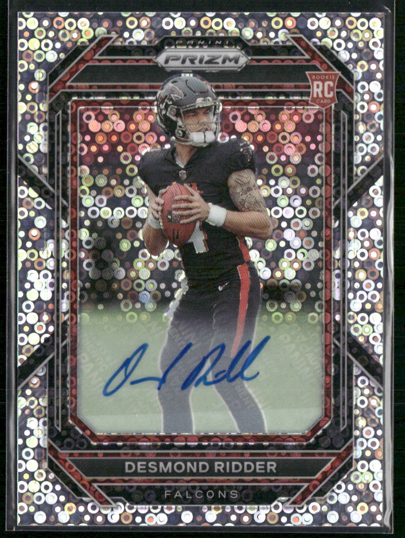 2022 Panini Prizm #302 Desmond Ridder Rookie Autographs Prizm No Huddle
