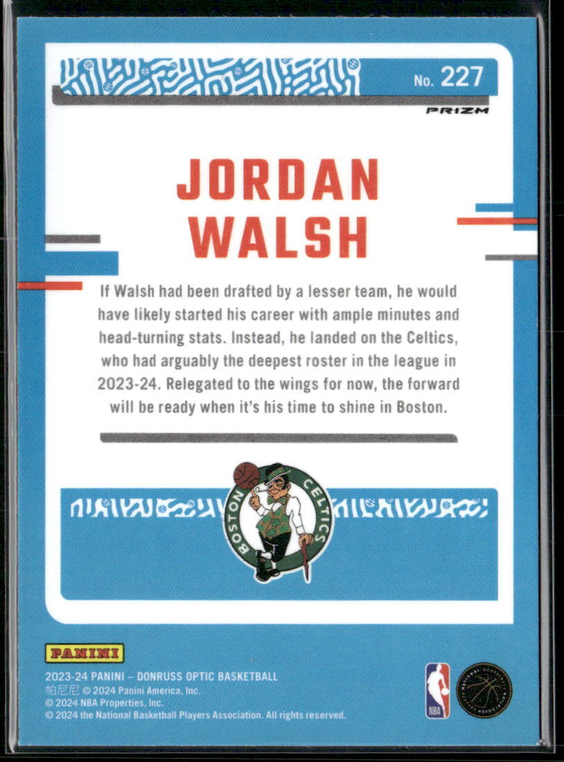 2023-24 Donruss Optic #227 Jordan Walsh Choice