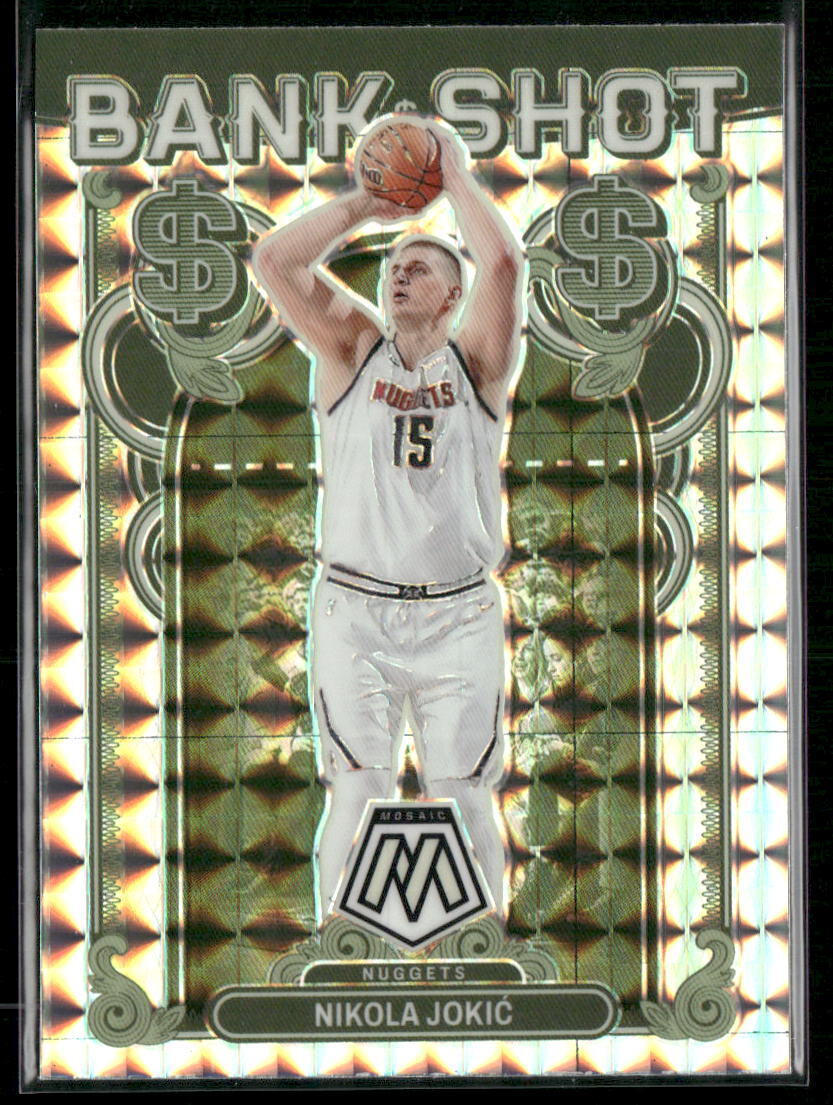 2023-24 Panini Mosaic #5 Nikola Jokic Bank Shot Mosaic Prizm