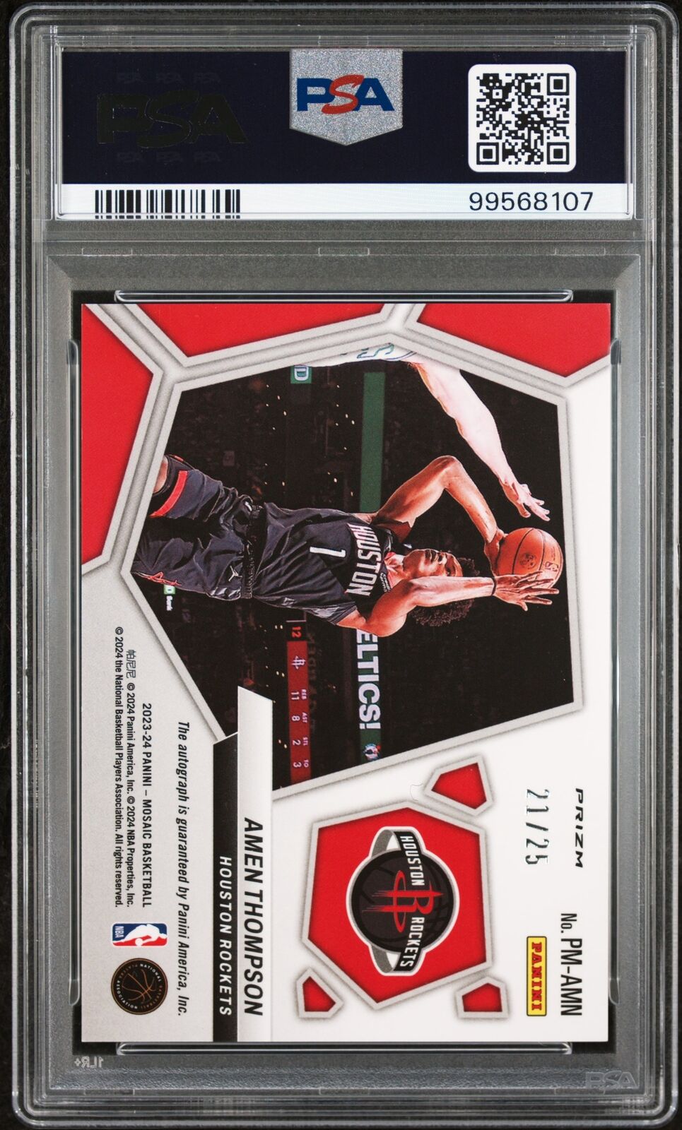 Mosaic Pictographs Auto Amen Thompson -White PSA 9 /25