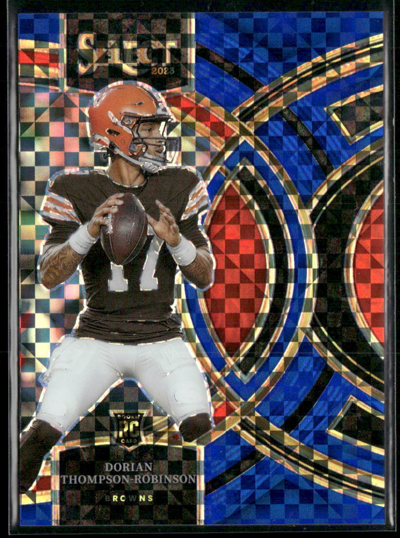 2023 Panini Select #134 Dorian Thompson-Robinson Blue Prizms #/149