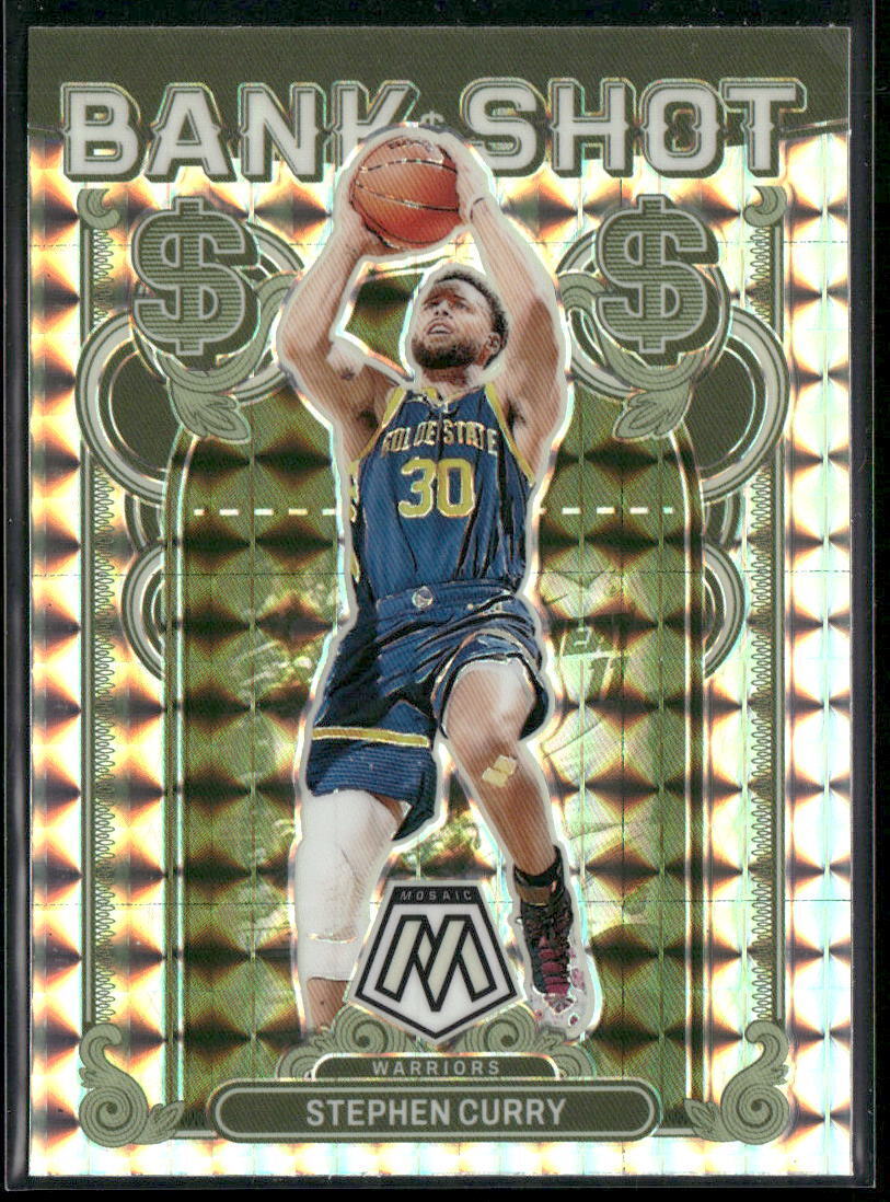 2023-24 Panini Mosaic #4 Stephen Curry Bank Shot Mosaic Prizm