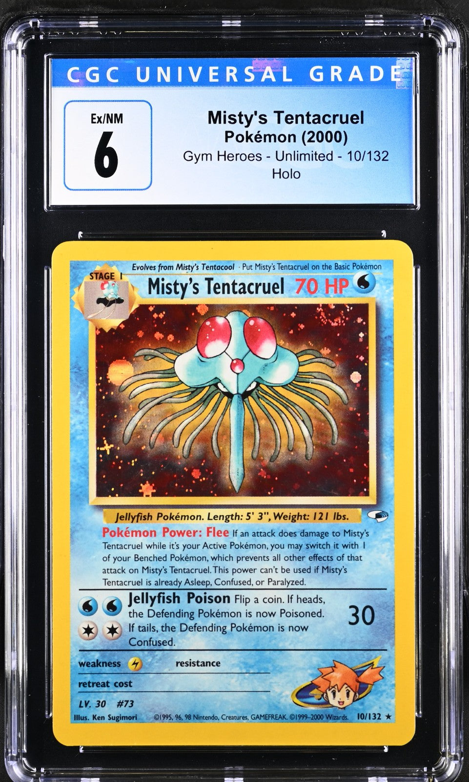 Misty's Tentacruel 2000 Gym Heroes #10/132 CGC 6
