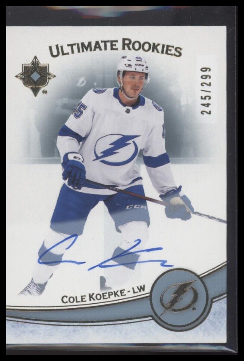 2022-23 Upper Deck Ultimate Collection Cole Koepke Auto /299