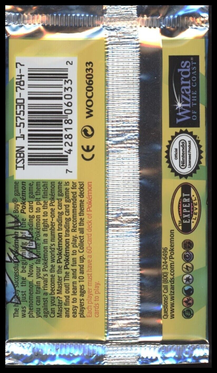 1999 Pokémon Base Set Booster Packs - Set of 3 - Full Art Set