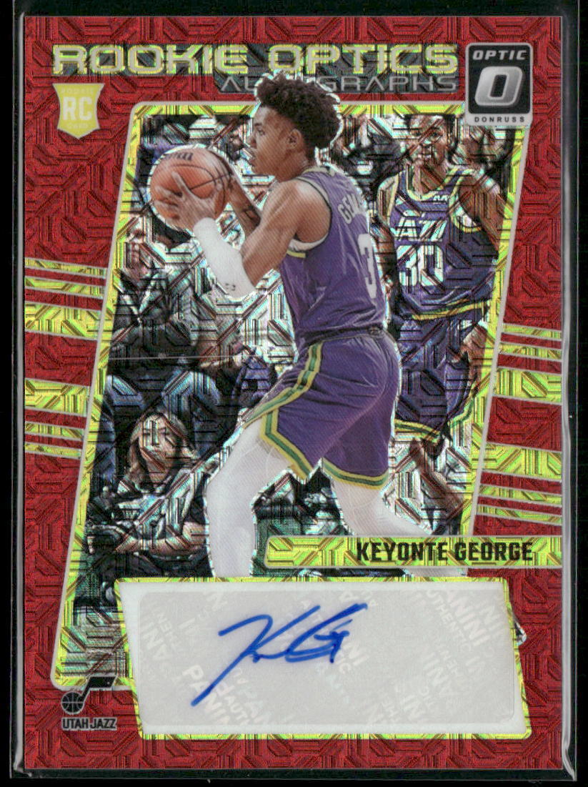 2023-24 Donruss Optic #ROA-KEY Keyonte George Rookie Optics Autographs Choice