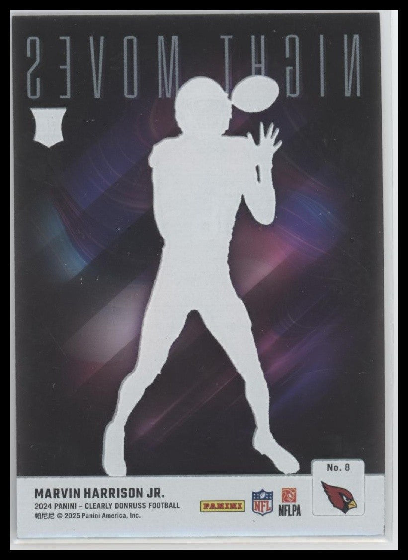 Marvin Harrison Jr. 2024 Clearly Donruss #8 Night Moves