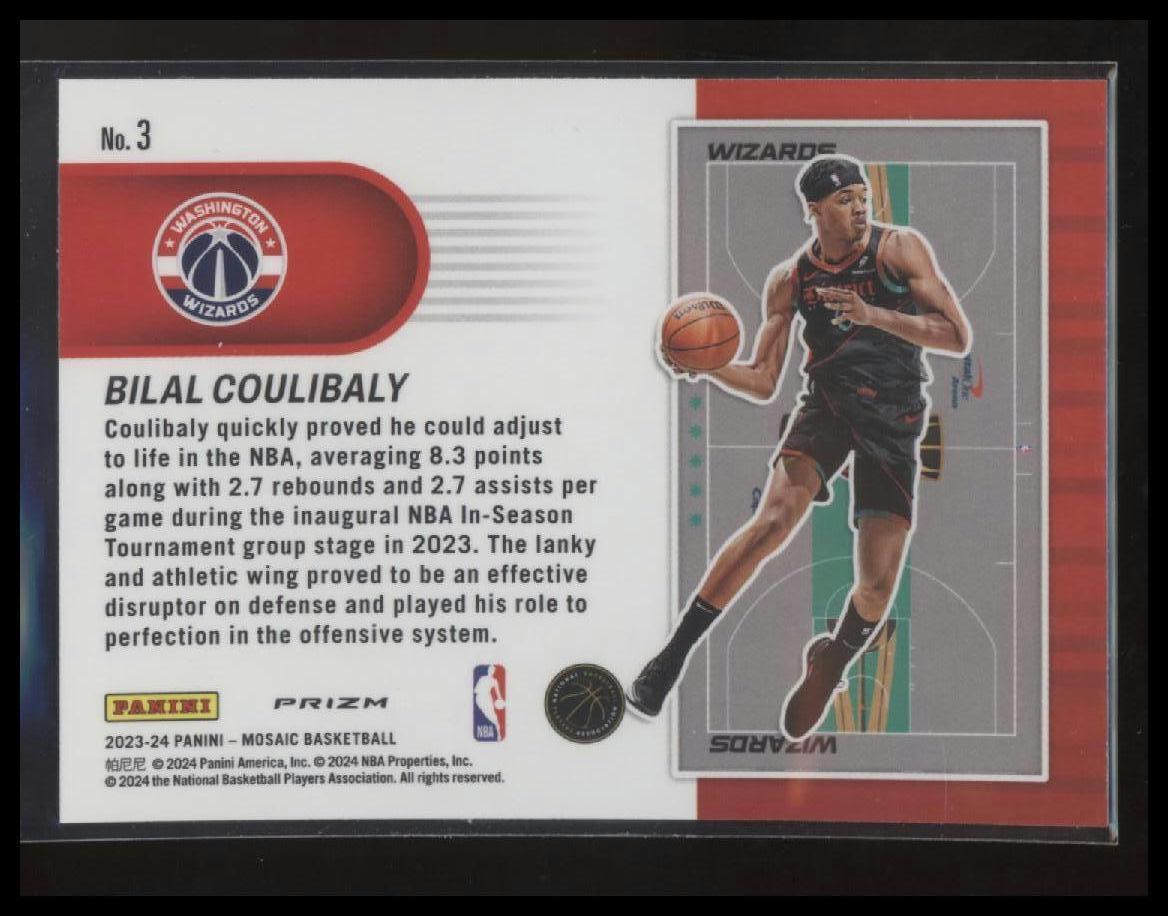 2023-24 Panini Mosaic #3 Bilal Coulibaly NBA In-Season Tournament
