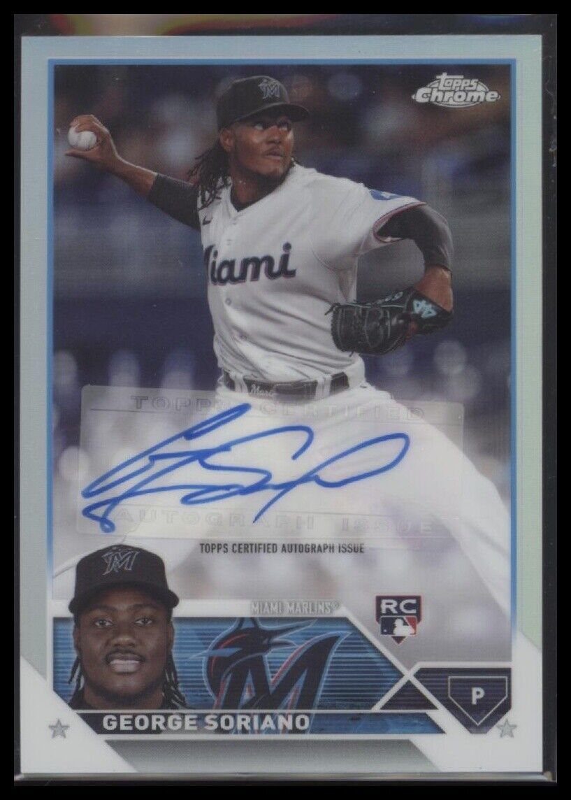 2023 Topps Chrome Update #AC-GSO George Soriano Autographs Refractor #/499