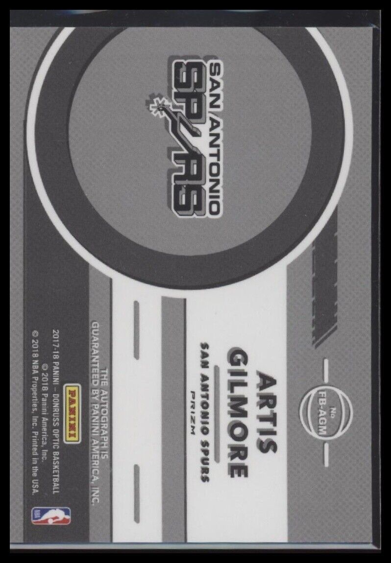 2017-18 Donruss Optic #FB-AGM Artis Gilmore Fast Break Signatures